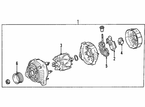 2006 Toyota Tacoma Alternator Diagram 1 - Thumbnail