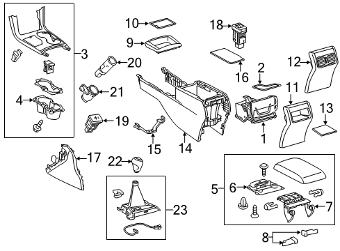 2015 Toyota Camry Indicator, Shift Position Diagram for 35978-06140-B0