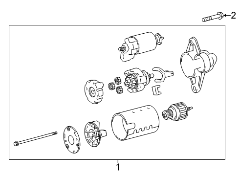 2018 Toyota Corolla iM Starter Assembly Diagram for 28100-37130