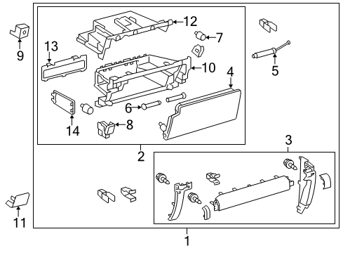 2022 Toyota 4Runner Glove Box Diagram