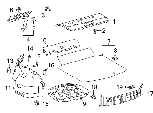 2018 Toyota Camry Interior Trim - Rear Body Diagram 2 - Thumbnail