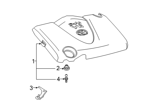 2019 Toyota Avalon Engine Appearance Cover Diagram 2 - Thumbnail