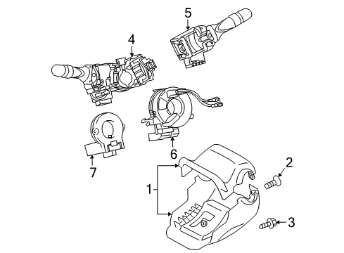 2008 Toyota Prius Switches Diagram