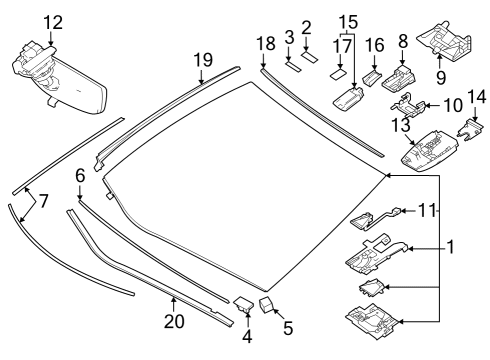 2022 Toyota Mirai HOOD, LOCATOR AUTOMA Diagram for 881J5-62010