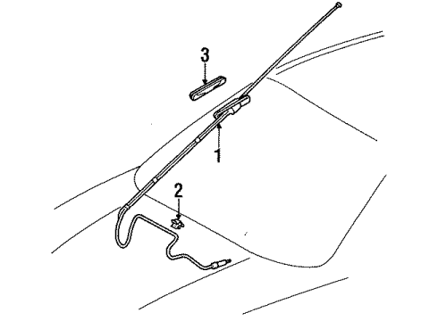 1995 Toyota Tercel Antenna & Radio Diagram