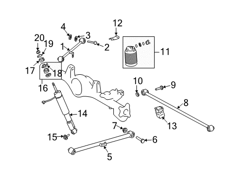 Cushion, Rear Shock Absorber Diagram for 90948-01086