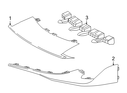 2021 Toyota GR Supra Front Spoiler Diagram