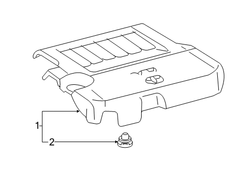 2018 Toyota Avalon Engine Appearance Cover Diagram 2 - Thumbnail