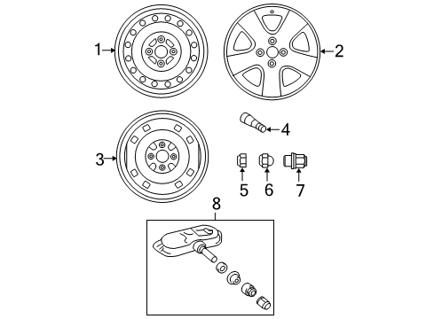 2009 Toyota Yaris Wheels Diagram