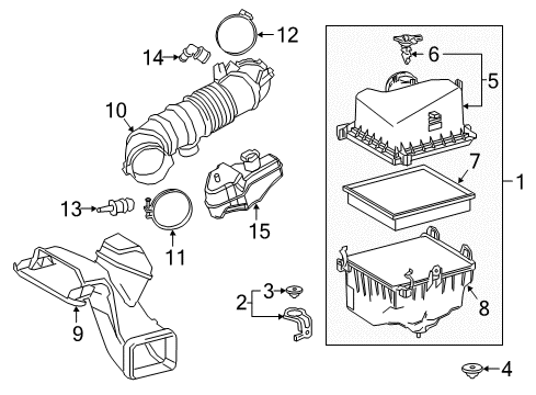 2020 Toyota Camry Air Intake Diagram