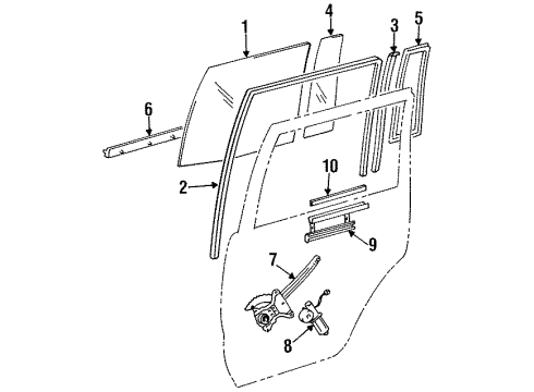 1997 Toyota Land Cruiser Rear Door Diagram