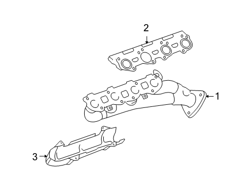 2009 Toyota Tundra INSULATOR, Exhaust Manifold Heat Diagram for 17167-50200