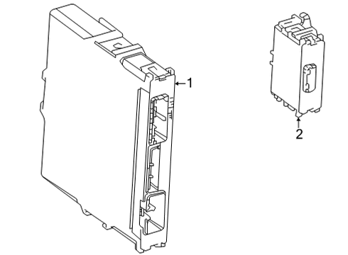 2020 Toyota Highlander Electrical Components Diagram 1 - Thumbnail