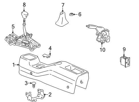 2000 Toyota MR2 Spyder Door & Components Diagram