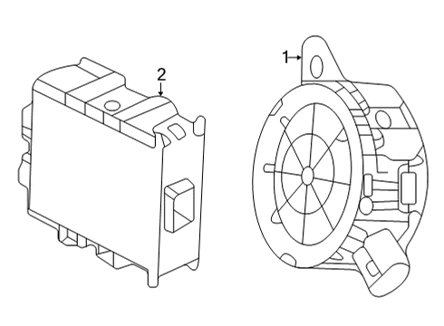 2016 Toyota Mirai Speaker Assembly, VEHICL Diagram for 86570-62010