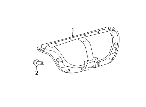 2010 Toyota Camry Interior Trim - Trunk Lid Diagram 2 - Thumbnail