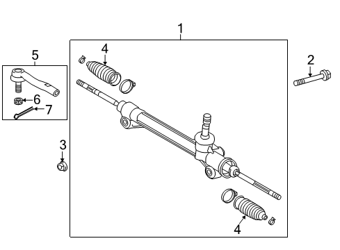 2018 Toyota Avalon Boot Set, Steering R Diagram for 45535-09430