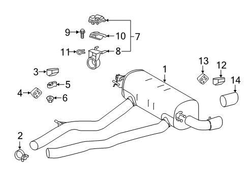 2021 Toyota GR Supra Exhaust Components Diagram 6 - Thumbnail