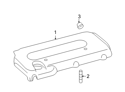 2015 Scion xB Engine Appearance Cover Diagram