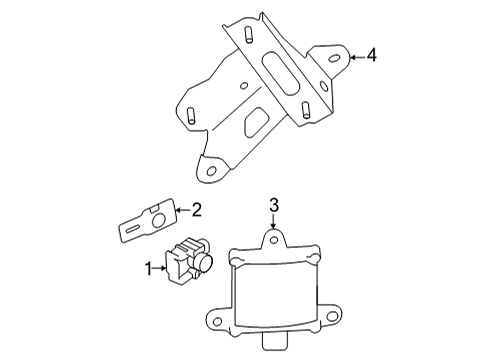 2023 Toyota GR86 HOLDER SONAR R CTR Diagram for SU003-09238