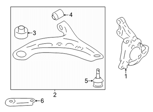 2022 Toyota GR86 Bolt Stud M14 Diagram for SU003-07310