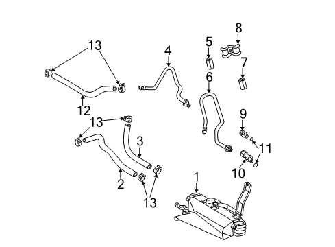 2001 Toyota Highlander Trans Oil Cooler Diagram 2 - Thumbnail