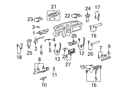 2010 Toyota FJ Cruiser Amplifier Assembly, AIRCONDITIONER Diagram for 88650-35280