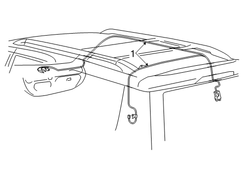 2007 Toyota Sequoia Antenna Assy, W/Holder Diagram for 86300-0C020