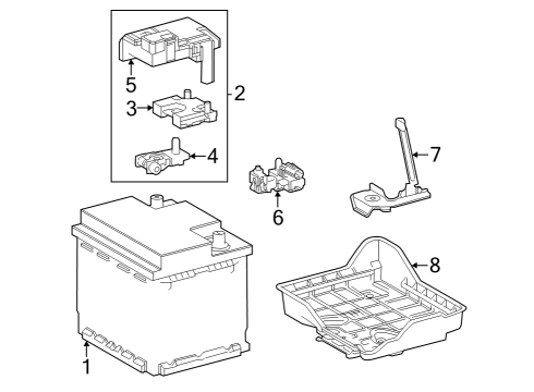 2023 Toyota bZ4X BATTERY ASSY, EV SUP Diagram for G9510-42041