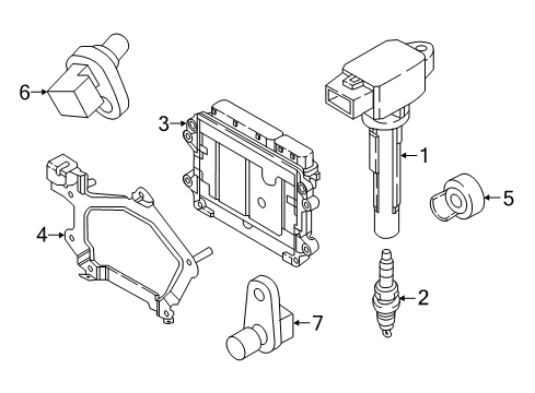 2017 Toyota Yaris iA PLUG,SPARK Diagram for 90118-WBC16