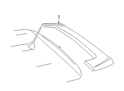 2010 Scion xB Lift Gate - Spoiler Diagram