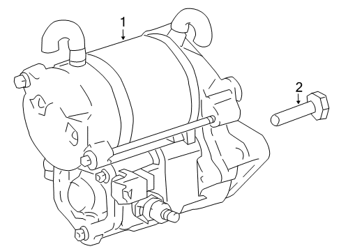 2010 Toyota FJ Cruiser Starter, Electrical Diagram