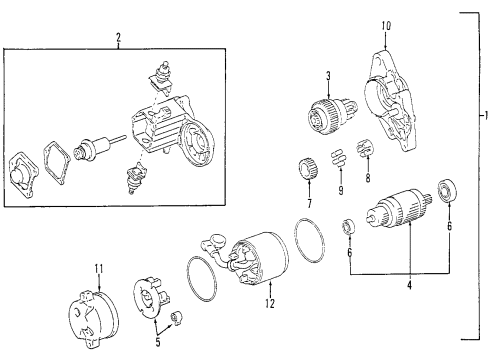 2000 Toyota MR2 Spyder Starter, Charging Diagram