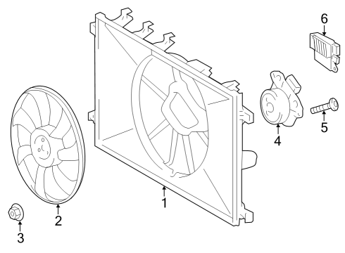 2023 Toyota Corolla Cross Cooling Fan Diagram