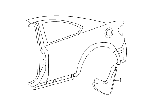 2015 Scion tC Mudguards Diagram for PT769-21110