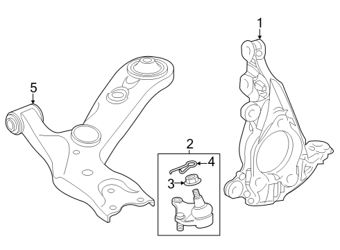 2023 Toyota bZ4X ARM SUB-ASSY, SUSPEN Diagram for 48069-42080