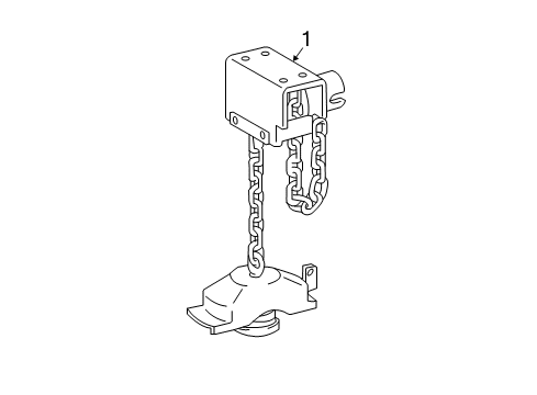 2018 Toyota Tacoma Spare Tire Carrier Diagram