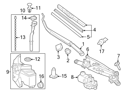 2023 Toyota GR Corolla Wiper & Washer Components Diagram 2 - Thumbnail