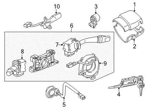 1998 Toyota 4Runner Ignition Lock, Electrical Diagram