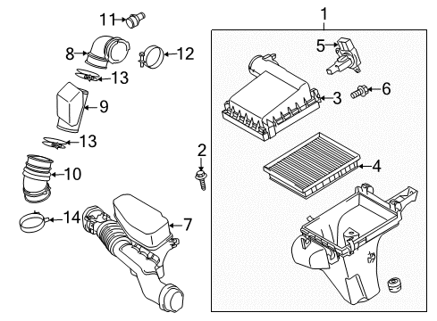 2015 Toyota Prius V Ecm Ecu Engine Control Module Diagram for 89660-47621