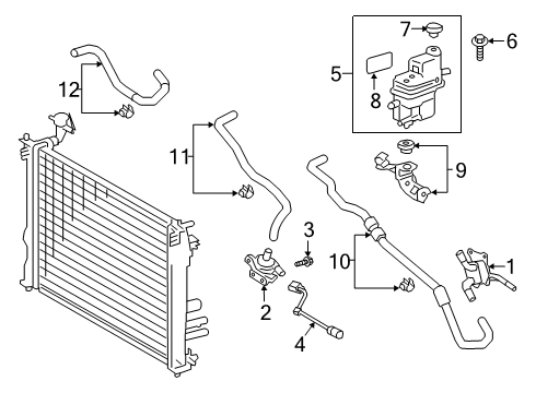 2021 Toyota Avalon Oil Cooler, Transmission Diagram 2 - Thumbnail