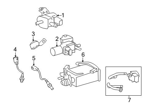 2015 Toyota Land Cruiser Emission Components Diagram