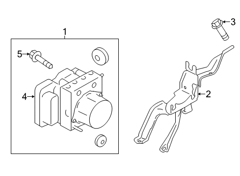 2014 Scion FR-S ABS Components, Electrical Diagram