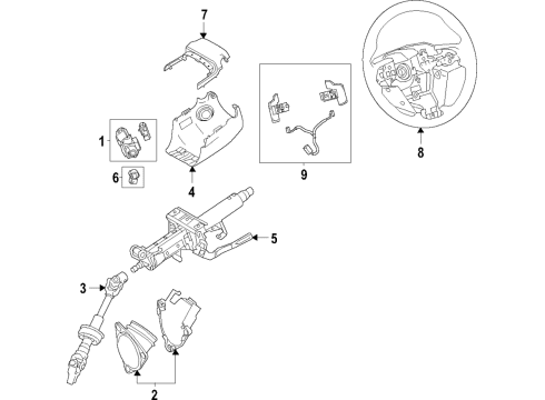 2022 Toyota Venza Cover Sub-Assembly, STEE Diagram for 45024-33240-C0