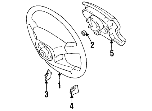 1997 Toyota Land Cruiser Steering Column & Wheel, Steering Gear & Linkage Diagram 4 - Thumbnail