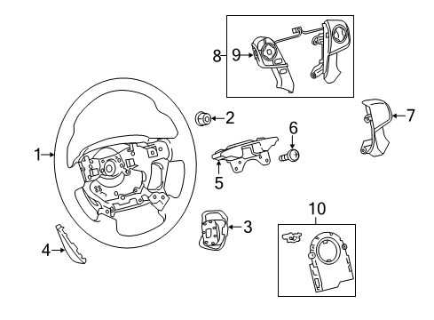 2013 Toyota Camry Steering Column & Wheel, Steering Gear & Linkage Diagram 13 - Thumbnail