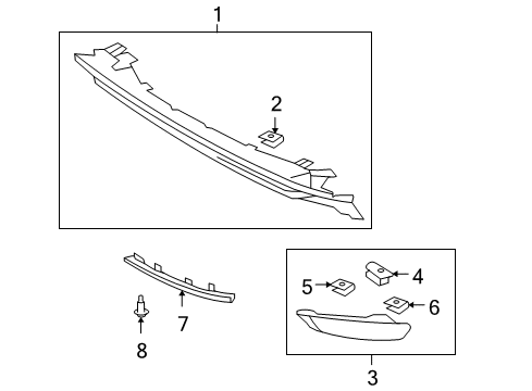 2010 Toyota 4Runner Front Bumper - Spoiler Diagram