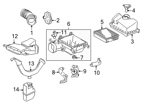 2014 Toyota Camry Filters Diagram 3 - Thumbnail