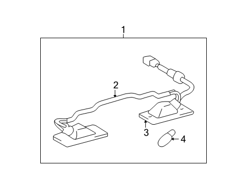 2010 Toyota Highlander License Lamps Diagram