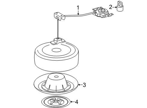 2004 Toyota Highlander Spare Tire Carrier Diagram